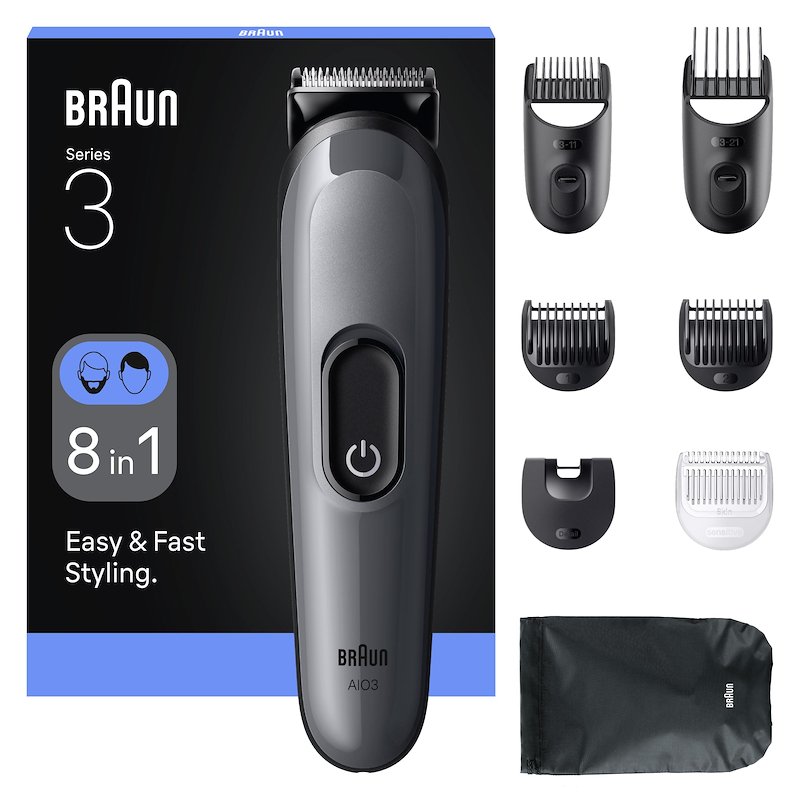 Braun Rifinitore All-In-One Series 3 Aio 3540 Grigio