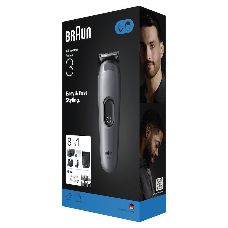 Braun Rifinitore All-In-One Series 3 Aio 3540 Grigio
