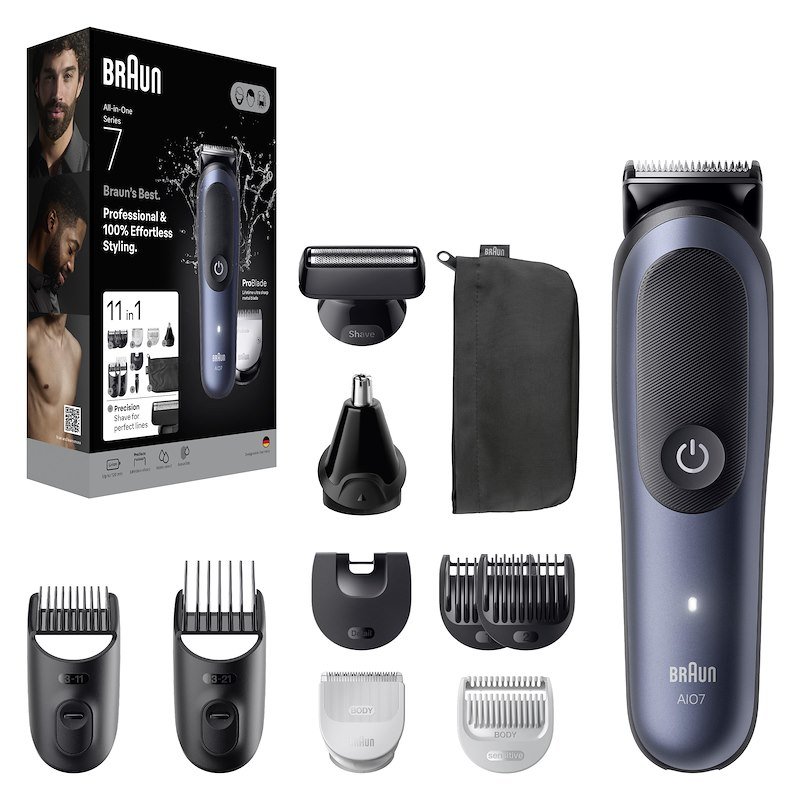 Braun Rifinitore All-in-One Series 7 Aio 7540 Blu