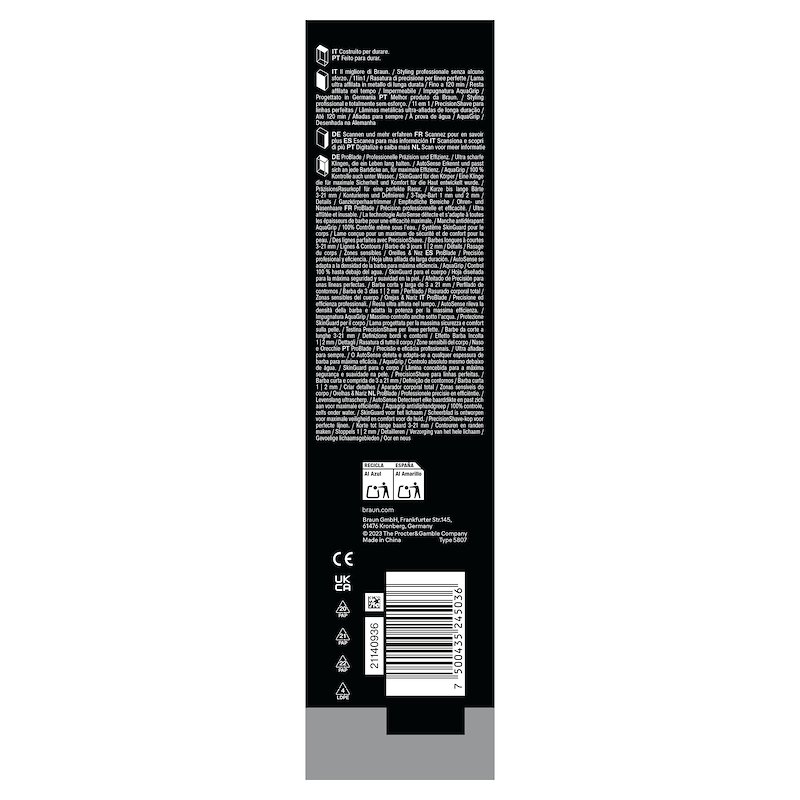 Braun Rifinitore All-in-One Series 7 Aio 7540 Blu