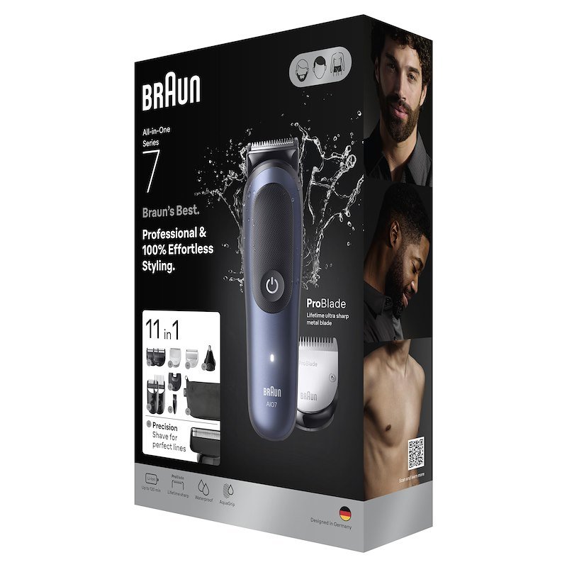 Braun Rifinitore All-in-One Series 7 Aio 7540 Blu