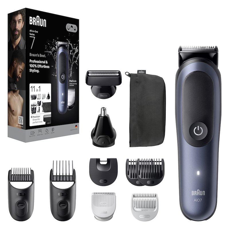 Braun Rifinitore All-in-One Series 7 Aio 7540 Blu