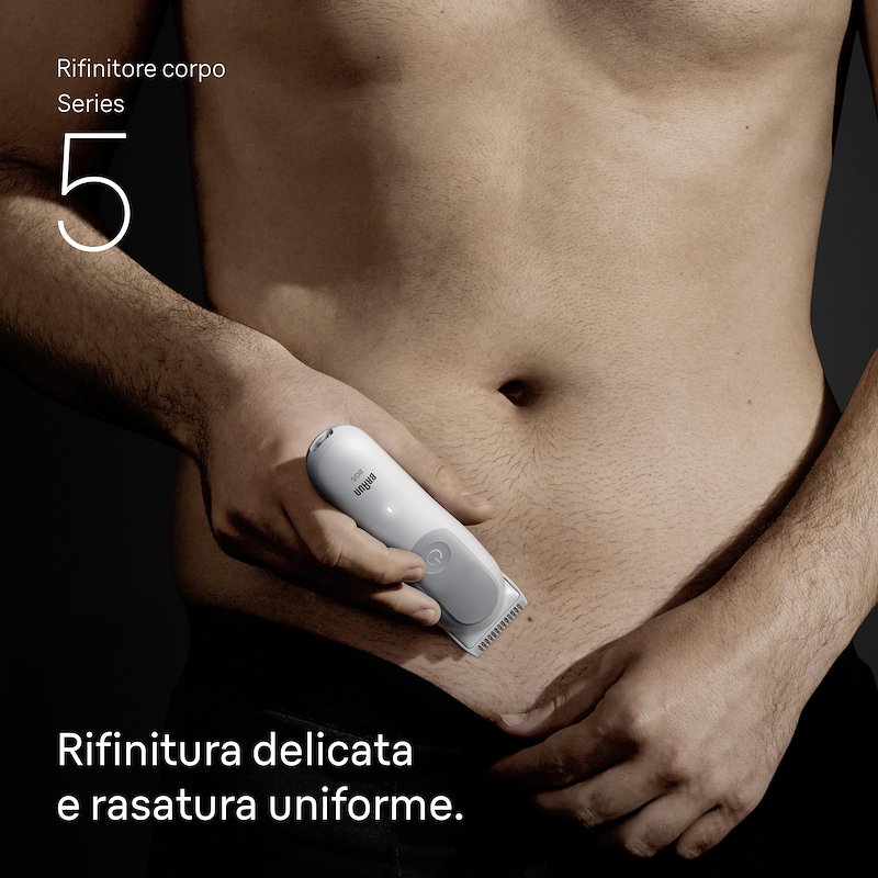 Braun Rasoio Elettrico Corpo Uomo Series 5 Bg 5550 Grigio
