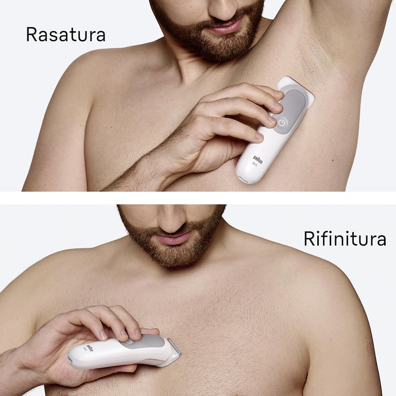 Braun Rasoio Elettrico Corpo Uomo Series 5 Bg 5550 Grigio