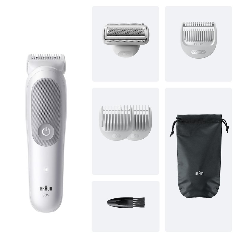 Braun Rasoio Elettrico Corpo Uomo Series 5 Bg 5550 Grigio