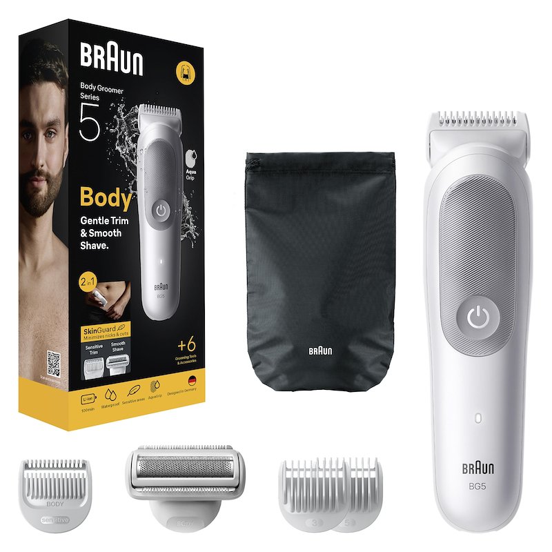 Braun Rasoio Elettrico Corpo Uomo Series 5 Bg 5550 Grigio