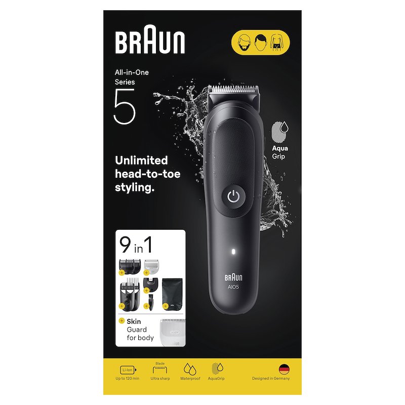 Braun Rifinitore All-in-One Series 5 9in1 Aio 5540 Nero