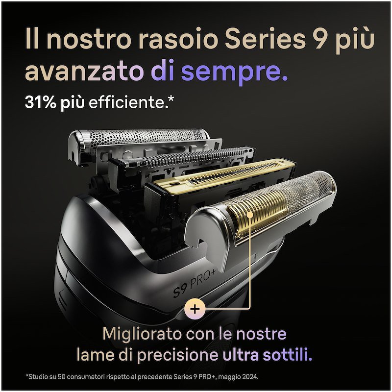 Braun Shaver Rasoio Elettrico Series 9 PRO+ 9655CC Grafite