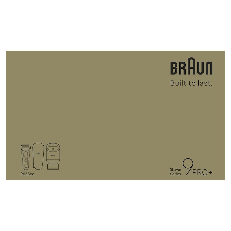 Braun Shaver Rasoio Elettrico Series 9 PRO+ 9655CC Grafite