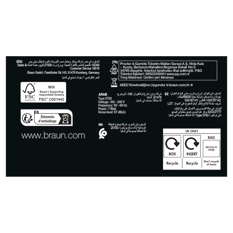 Braun Rasoio elettrico Shaver 9600s