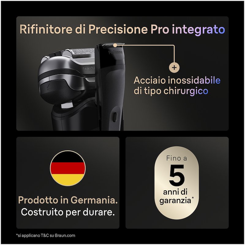 Braun Rasoio elettrico Shaver 9600s