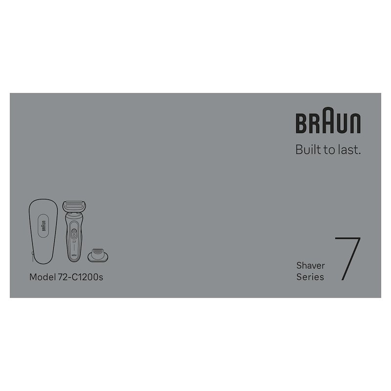 Braun Rasoio Elettrico SHAVER 72-C1200S