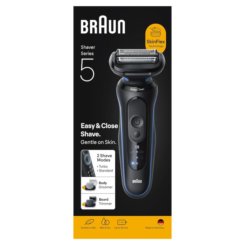 Braun SHAVER Series 5 Rasoio Elettrico 52-b1650s BLU