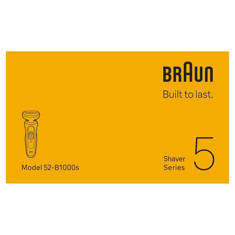 Braun SHAVER Series 5 Rasoio Elettrico 52-b1000s BLU