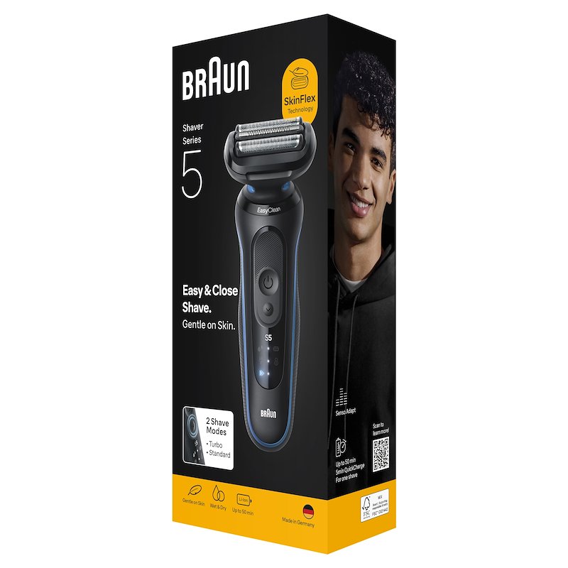 Braun SHAVER Series 5 Rasoio Elettrico 52-b1000s BLU