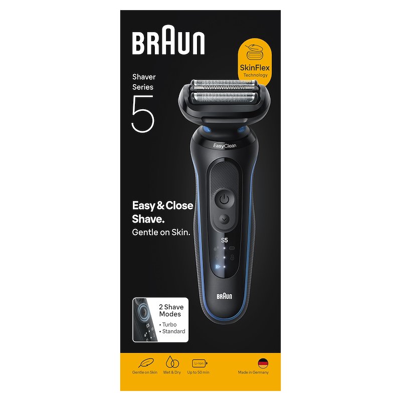 Braun SHAVER Series 5 Rasoio Elettrico 52-b1000s BLU
