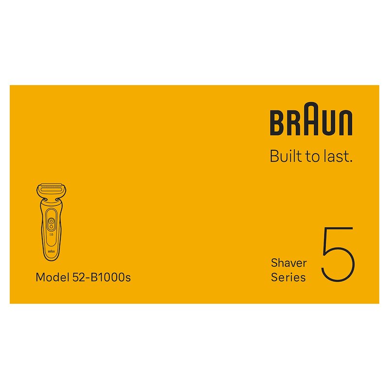 Braun SHAVER Series 5 Rasoio Elettrico 52-b1000s BLU