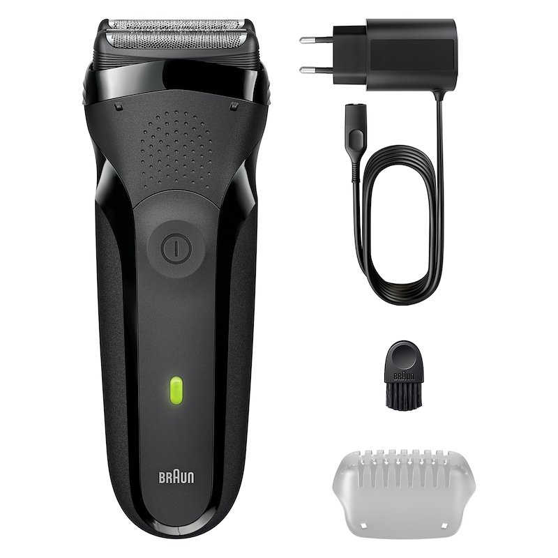 Braun SHAVER Series 3 Rasoio Elettrico 300 BLK/BLK Grigio