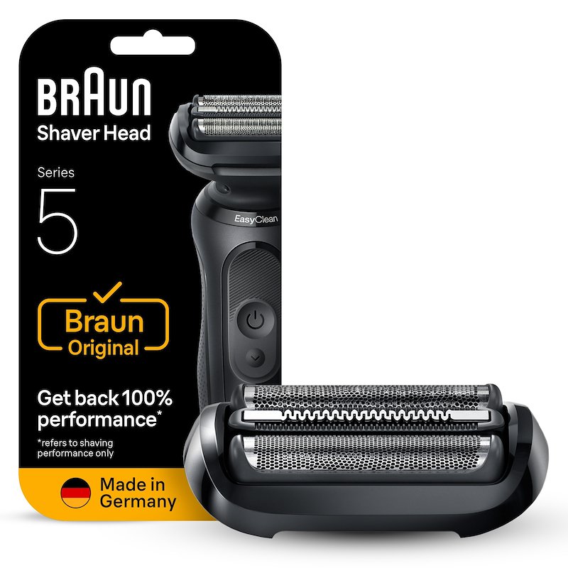 BRAUN Testina di Ricambio per rasoio elettrico MALHRREMKP 54B Black