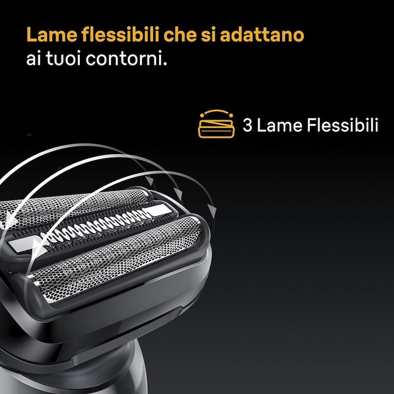 BRAUN Testina di Ricambio per rasoio elettrico MALHRREMKP 54B Black