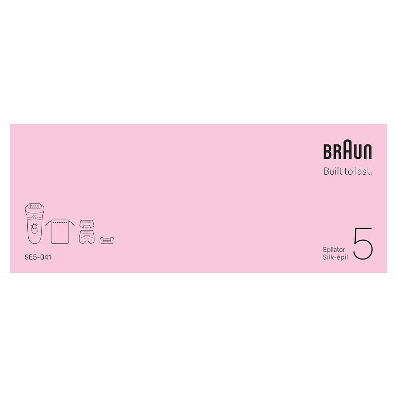 Braun Epilatore wet & dry Silk·épil 5 Se 5-041 Rosa Flamingo