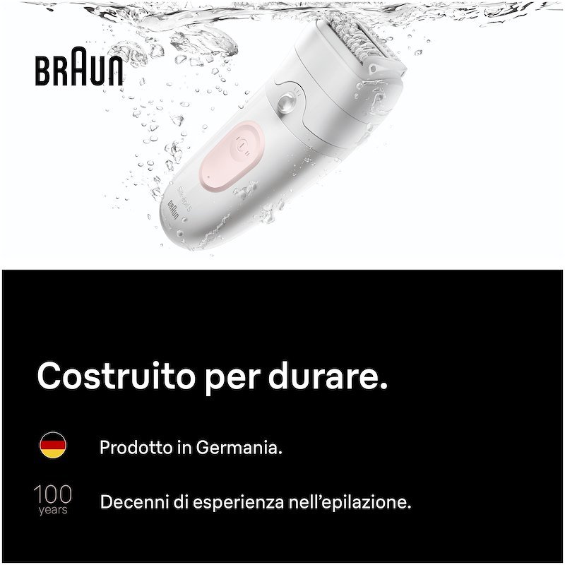 Braun Epilatore wet & dry Silk·épil 5 Se 5-041 Rosa Flamingo