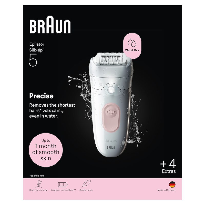 Braun Epilatore wet & dry Silk·épil 5 Se 5-041 Rosa Flamingo
