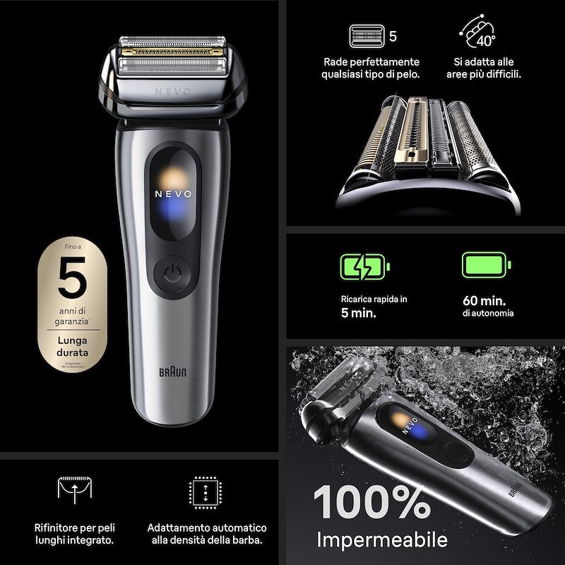 Braun Rasoio Elettrico Barba Nevo 11000c