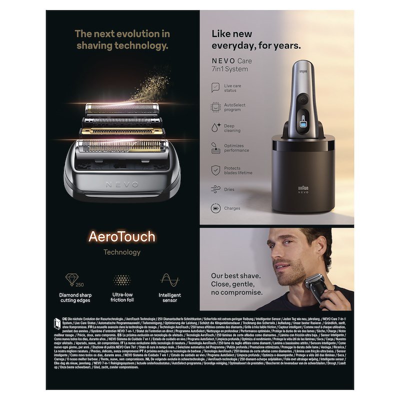 Braun Rasoio Elettrico Barba Nevo 11000c