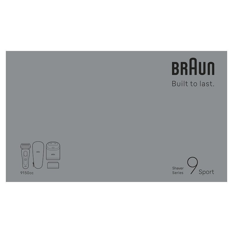 Braun Rasoio Elettrico Series 9 9150cc Sport