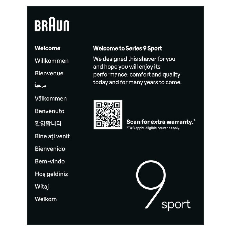 Braun Rasoio Elettrico Series 9 9150cc Sport