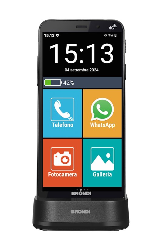 Brondi Cellulare Amico Vero 4g+ Nero