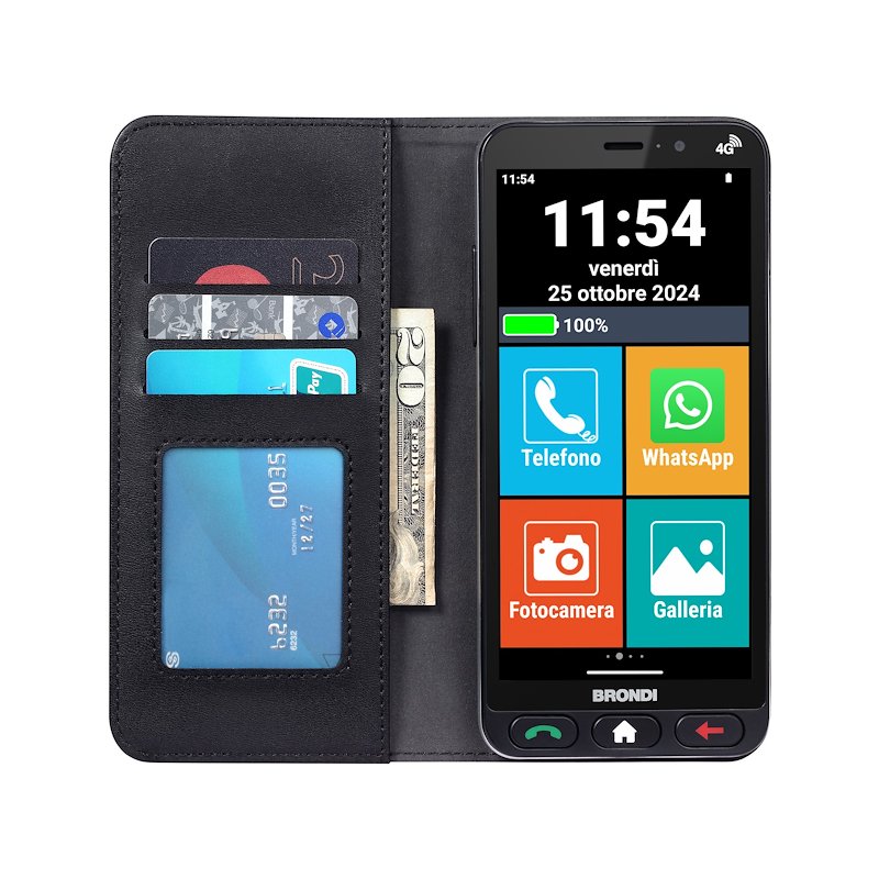 Brondi Cellulare Amico Vero 4g+ Nero