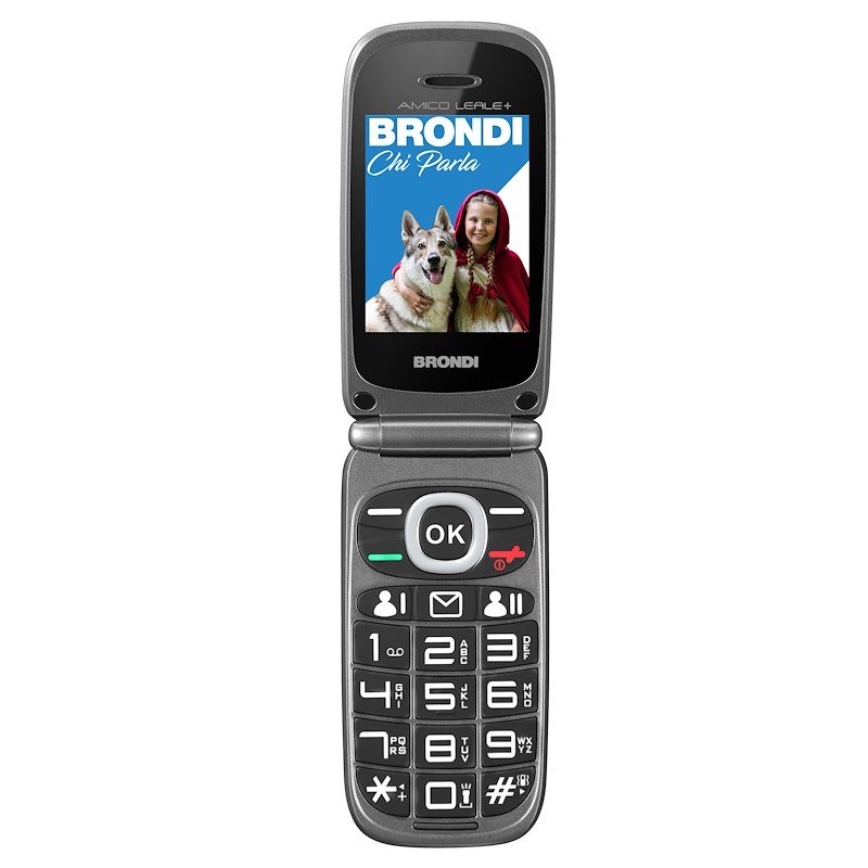 Brondi Cellulare Amico Leale+ Black metal