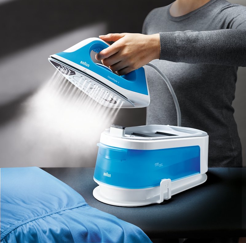 Braun Sistema stirante CareStyle 1 IS1012BL Bianco/Blu