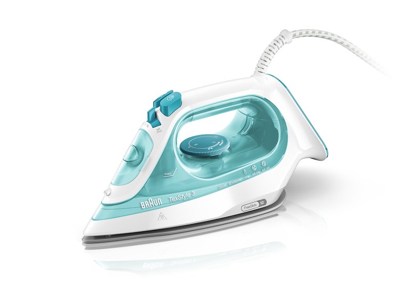 Braun Ferro da Stiro a Vapore TexStyle 3 Si3041gr Bianco-azzurro