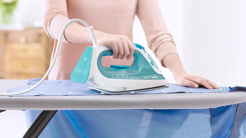 Braun Ferro da Stiro a Vapore TexStyle 3 Si3041gr Bianco-azzurro