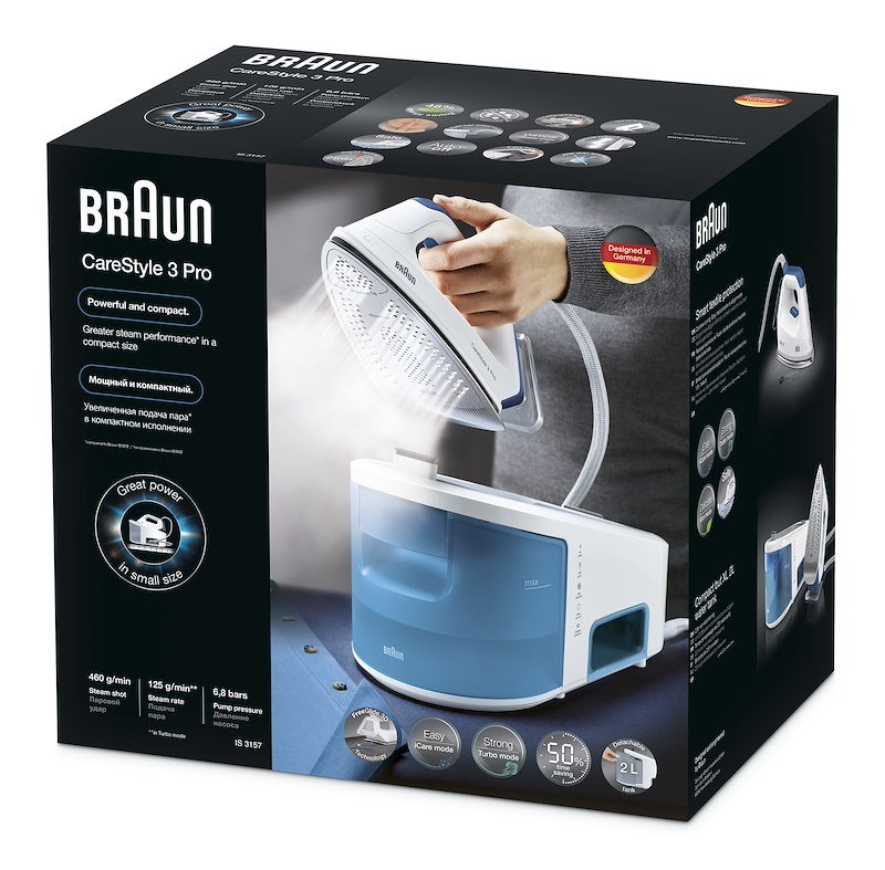 Braun Sistema Stirante CareStyle 3 PRO IS3157BL Bianco Blu