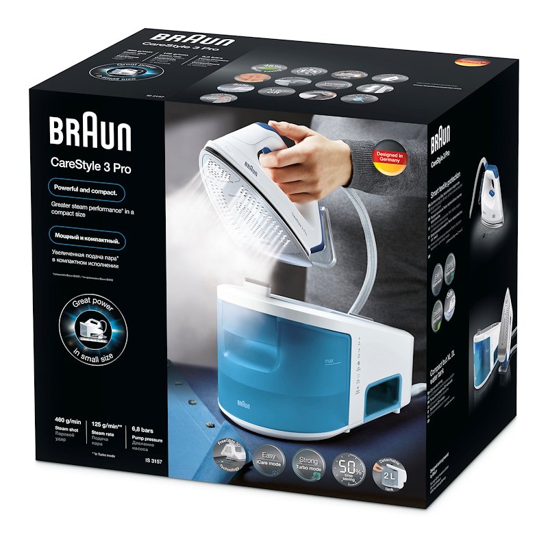 Braun Sistema Stirante CareStyle 3 PRO IS3157BL Bianco Blu