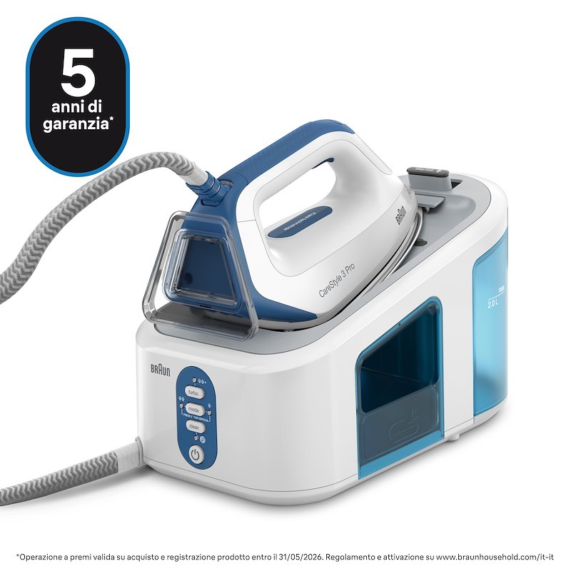 Braun Sistema Stirante CareStyle 3 PRO IS3157BL Bianco Blu