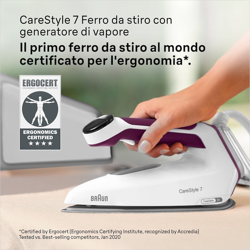 Braun Sistema Stirante CareStyle 7 IS7266VI Bianco Viola