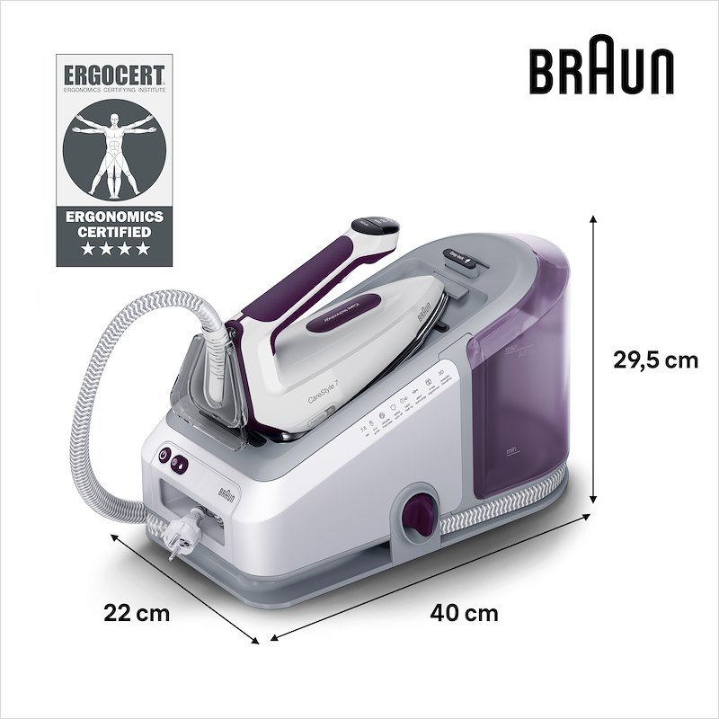 Braun Sistema Stirante CareStyle 7 IS7266VI Bianco Viola