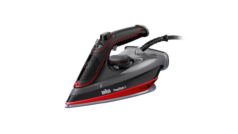 Braun Ferro da stiro a vapore FreeStyle 5 Si5057rd Rosso/Nero