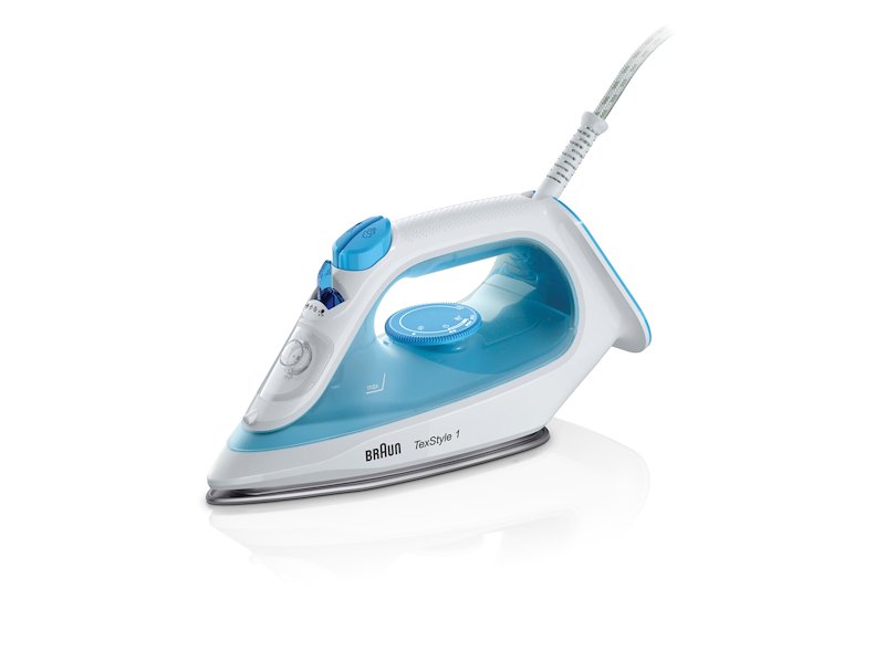 Braun Ferro da stiro a vapore TexStyle 1 SI1050BL Bianco Blu