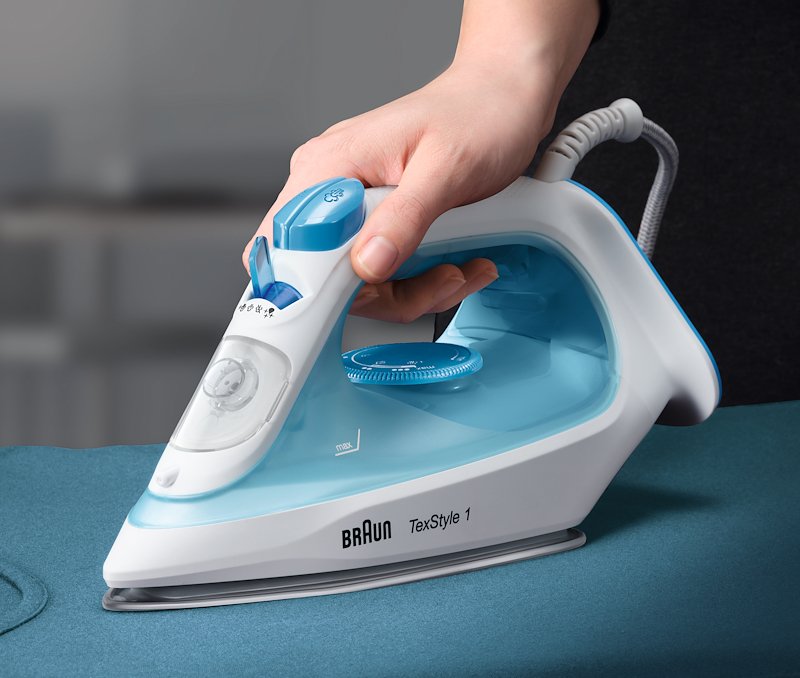 Braun Ferro da stiro a vapore TexStyle 1 SI1050BL Bianco Blu