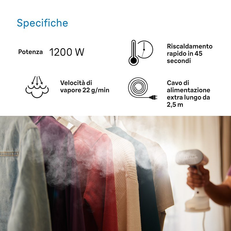 Braun Stiratore verticale QuickStyle 5 GS5011PU Bianco