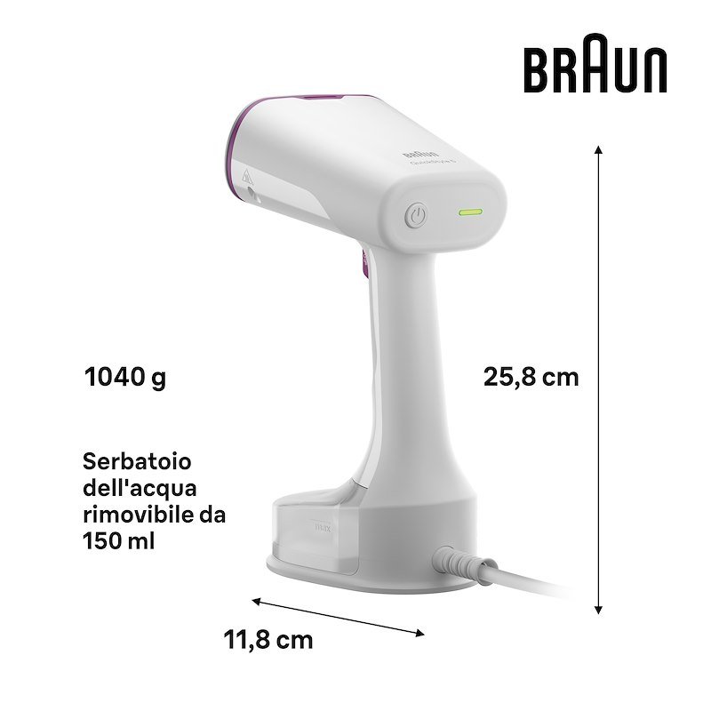 Braun Stiratore verticale QuickStyle 5 GS5011PU Bianco