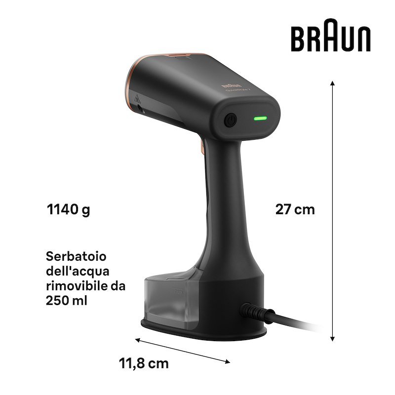 Braun Stiratore verticale QuickStyle 7 GS7077BK Nero