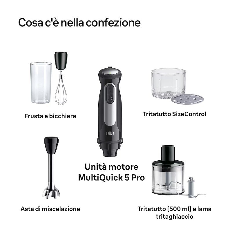 Braun Frullatore ad Immersione MQ55.254M