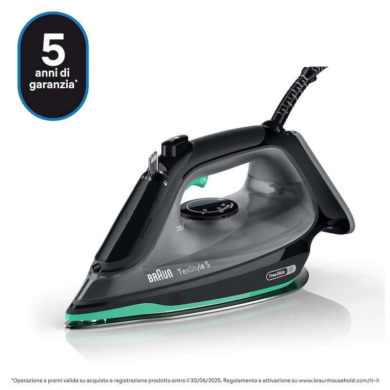 Braun Ferro da stiro a vapore TexStyle 5 Si5277gr verde